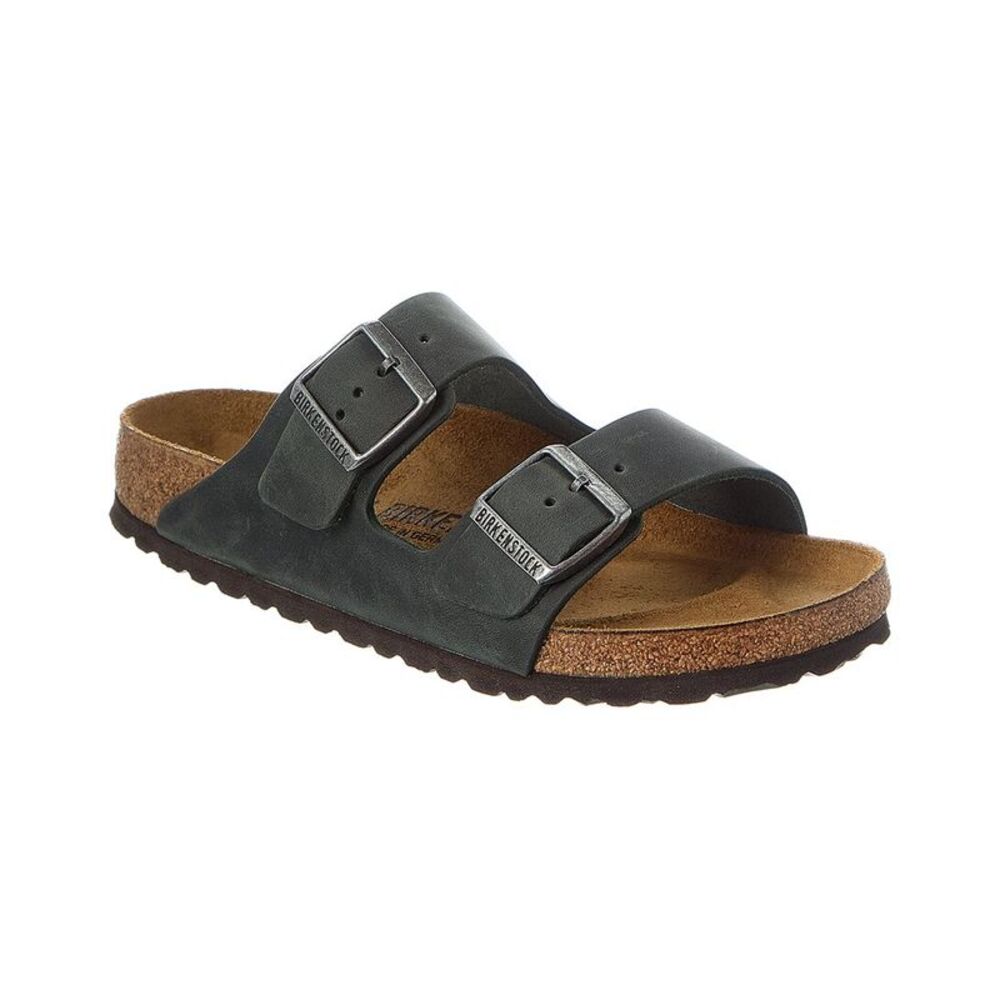 Birkenstock Arizona Oiled Leather Sandal, Green